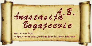 Anastasija Bogajčević vizit kartica